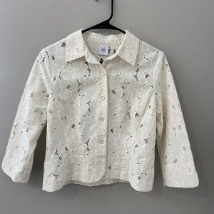 Cabi Lace Detail Portrait Jacket, Size S